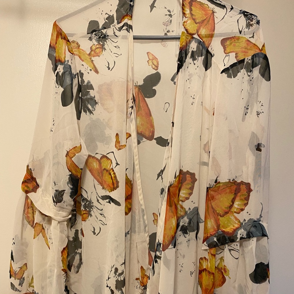 3x sheer kimono in EUC